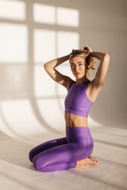 Purple Performance Set - Leggings and Bra
